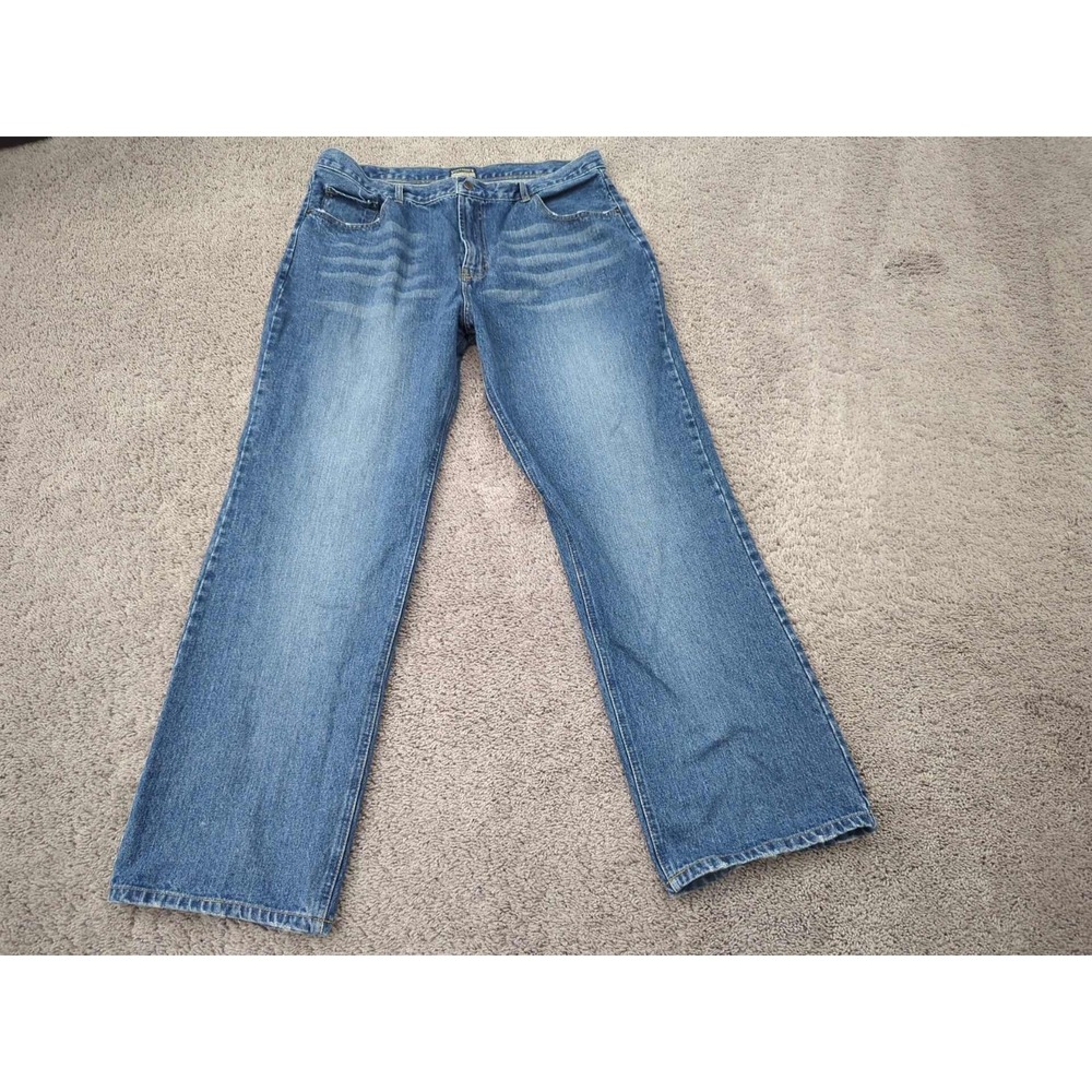 Steve & Barry's Jeans Mens 40 x 34 Blue Denim Baggy Wide Leg 100% Cotton Classic